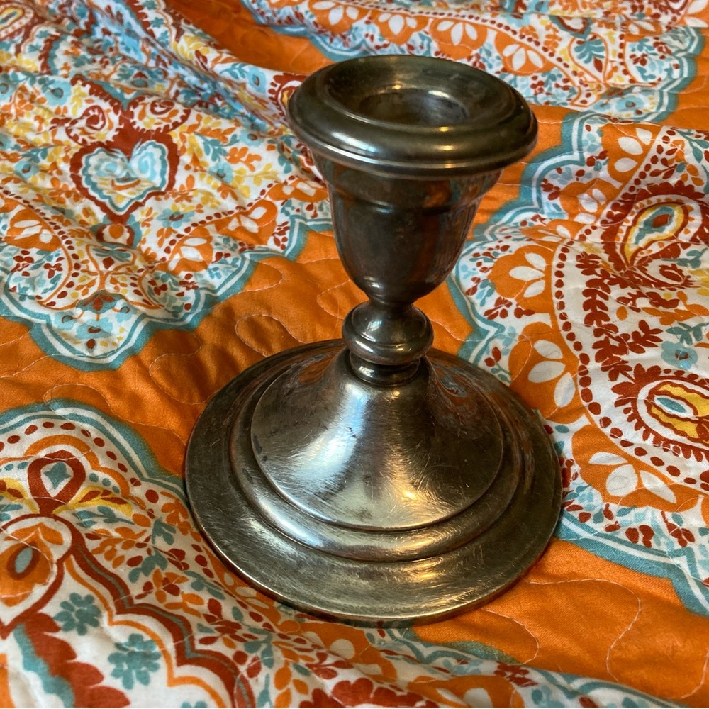 Vintage Gorham silver plate candle stick